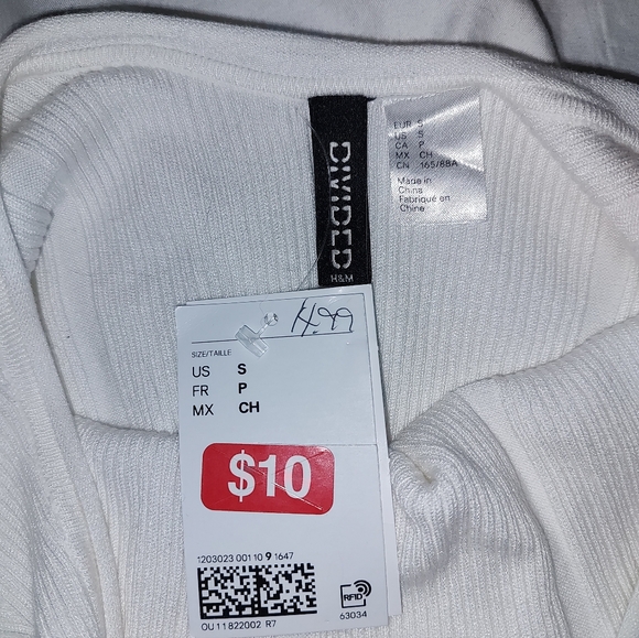 Divided H&M white blouse open back - Picture 3 of 3